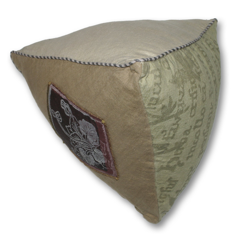 3D Pillows | Decorative Throw Pillow: Pyramid Patch Pillow