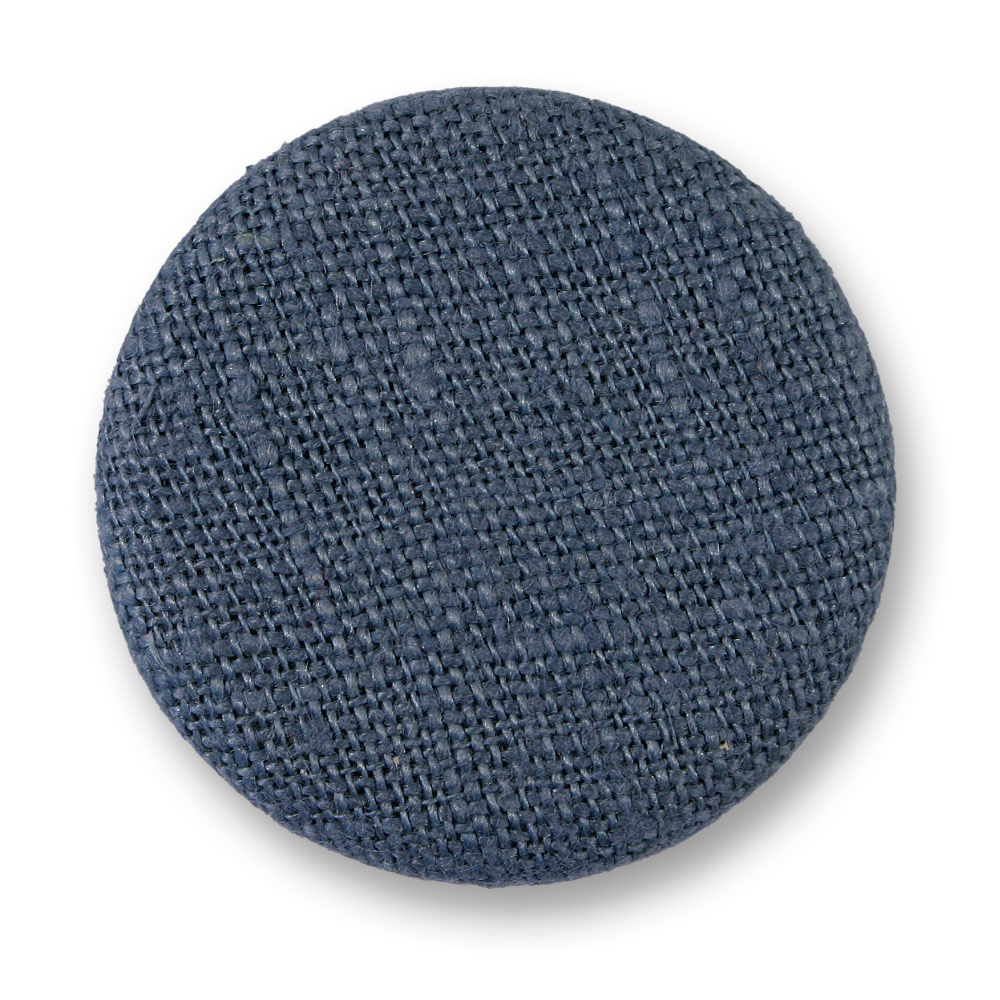 The Covered Buttons Collection: Blue Linen Covered Button