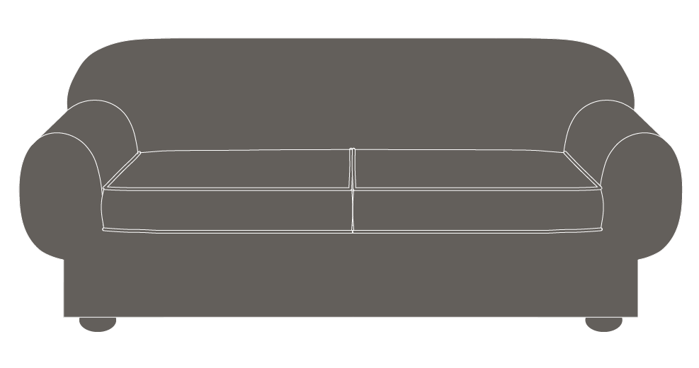 Sofa Slipcover Drawing