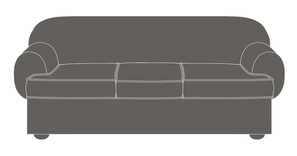 Sofa Slipcover Size Drawing