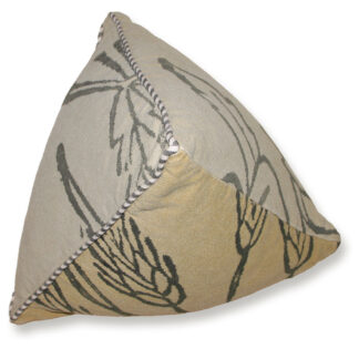 3D Pyramid Pillow - Cotton Slipcover, Down Insert - 14" Height