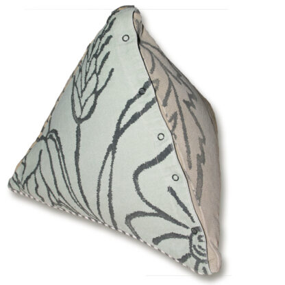 3D Pyramid Pillow - Cotton Slipcover, Down Insert - 14" Height - Image 2