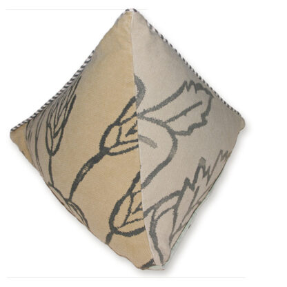 3D Pyramid Pillow - Cotton Slipcover, Down Insert - 14" Height - Image 4