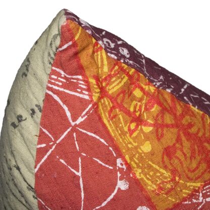 3D Pyramid Pillow - Linen Slipcover, Down Insert - 18" Height - Image 4