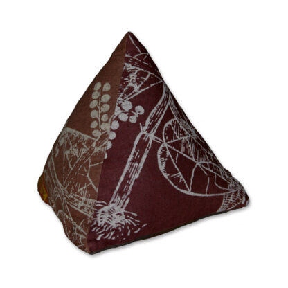 Placeholder 3-D Pyramid Pillow – Linen Slipcover, Down Insert – 14″ Height