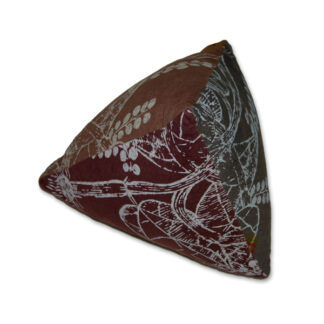 Placeholder 3-D Pyramid Pillow – Linen Slipcover, Down Insert – 14″ Height