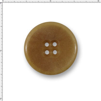 45 Ligne Corozo Nut Button - Tan 4-Hole
