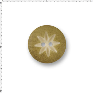 36 Ligne Olive Corozo Nut Button – Carved Starburst
