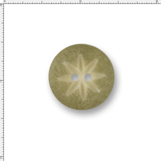 36 Ligne Mint Corozo Nut Button – Carved Starburst