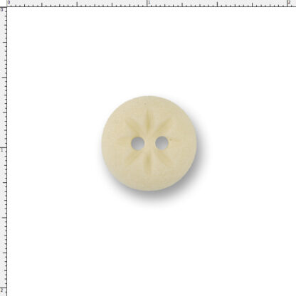 22 Ligne Natural Corozo Nut Button – Carved Starburst