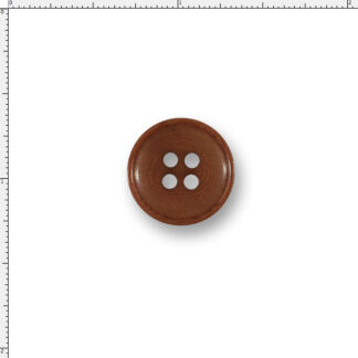 24 Ligne Rust Corozo Nut Button - Thin Rim