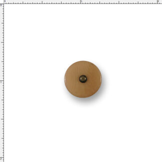 20 Ligne Corozo Nut Button – Tan Brass Stud