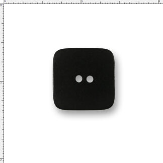 Corozo Nut Button - Black Square