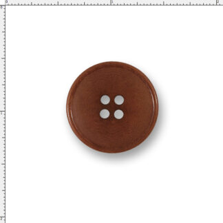 Corozo Nut Thin Rim Button – 36 Ligne Rust
