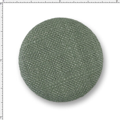 Linen Covered Button – 60 Ligne Dark Celadon