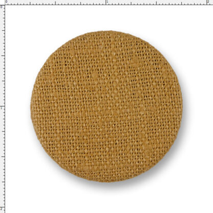 Linen Covered Button – 60 Ligne Ochre