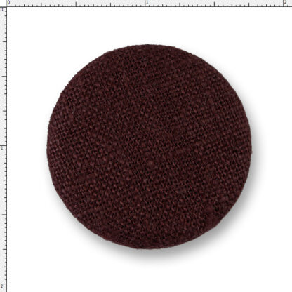 Linen Covered Button – 60 Ligne Raisin