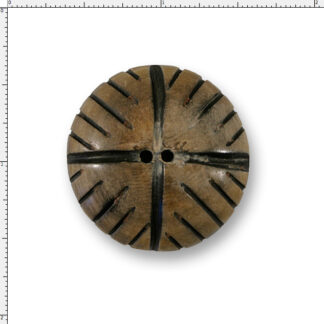 Placeholder Carved Horn Cross Button – 45 Ligne