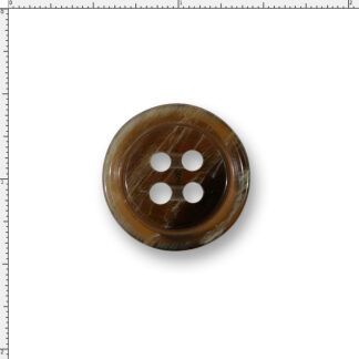 36 Ligne Brown Two-Tone 4-Hole Plastic Buttons