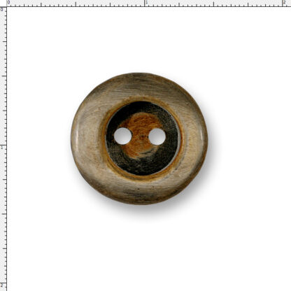 40 Ligne Carved Horn Ring Button