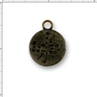 Hand Cast Pendant Button – 34 Line Pewter