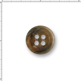 30 Ligne Brown Two-Tone 4-Hole Plastic Buttons