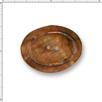 Copper Dark Shell Oval – Carved 50 Ligne