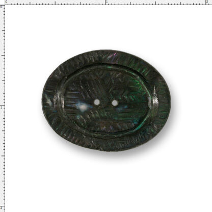 Smoke Dark Shell Oval – Carved 50 Ligne