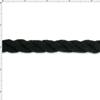 Cord – 3/8″ Black Cotton
