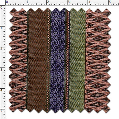 Rayon/Linen Stripe Brocade – Multi-Colored – 4 Yard Piece