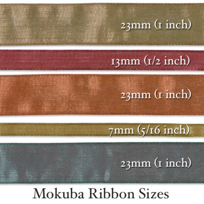 Mokuba Luminous Ribbon – Sizes