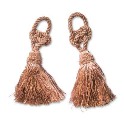 Mauve Bell Tassel with Braided Knot