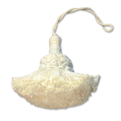 Large Key Tassel – 5″ Cream