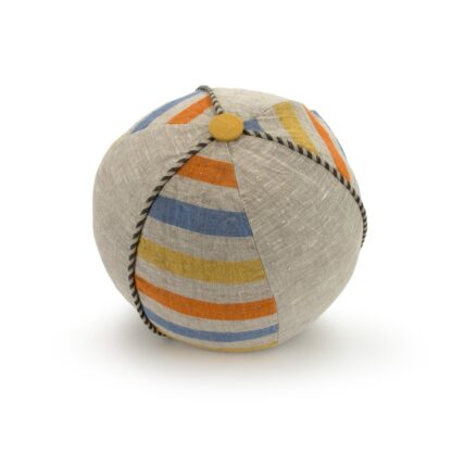 Bright Multi-Stripe Ball Shape Decorative Pillow