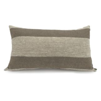 Tan Wide Stripe Long Decorative Pillow