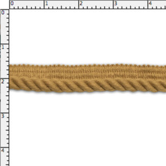 Gold Cord with Lip - 3/8" - 1.25 Yard Piece