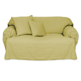 Cotton Canvas Loveseat Tuck-in Slipcover