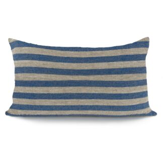 Blue Thin Stripe Long Decorative Pillow