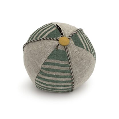 Green Mini-Stripe Ball Shape Decorative Pillow