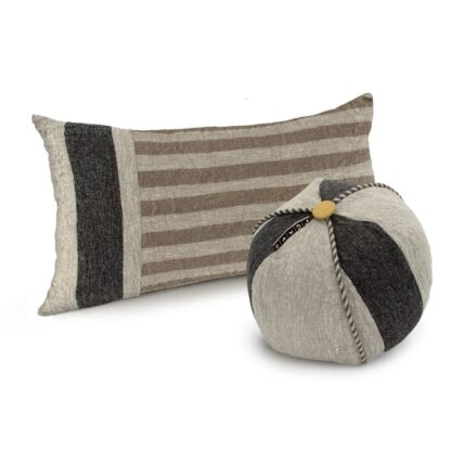 Tan Multi-Stripe Long Decorative Pillow Medley