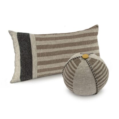 Tan Multi-Stripe Long Decorative Pillow Medley