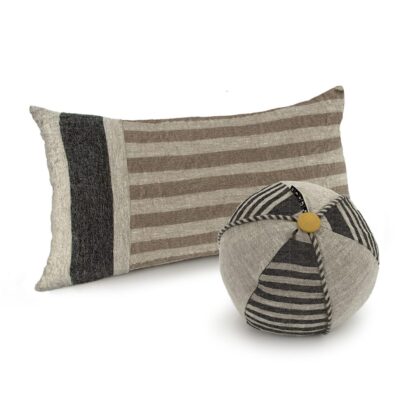 Tan Multi-Stripe Long Decorative Pillow Medley