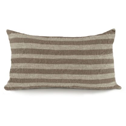 Tan Thin Stripe Long Decorative Pillow