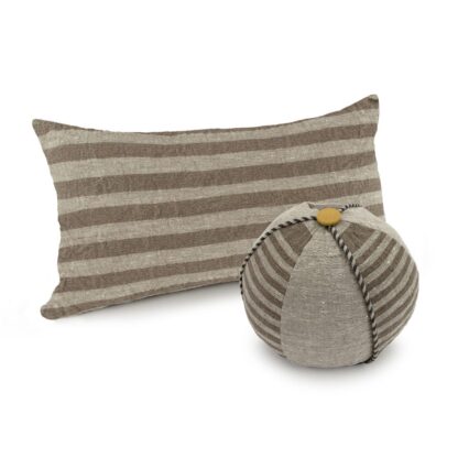 Tan Thin Stripe Long Decorative Pillow Medley
